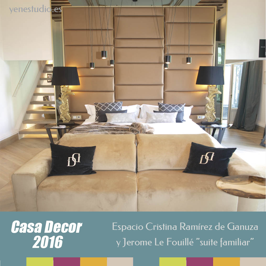Suite Familiar Casa Decor 2016 Cristina Remirez y Jerome Le Fouillé dormitorio principal